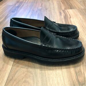 GH Bass Weejuns Lugsole Loafers Black womens 8.5